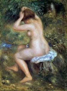 A Bather 1885-1890. Artist: Pierre-Auguste Renoir