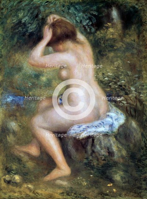 'A Bather', 1885-1890. Artist: Pierre-Auguste Renoir