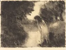 A Bather, 1894. Creator: Camille Pissarro