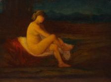 A Bather, 1800s. Creator: Robert Loftin Newman (American, 1827-1912)