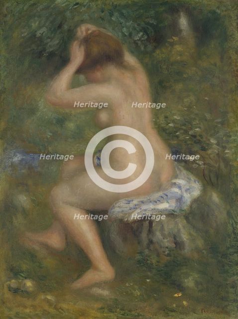 A Bather, ca. 1886-1890. Artist: Renoir, Pierre Auguste (1841-1919)