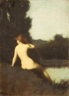 A Bather (Echo), 1881. Creator: Jean Jacques Henner