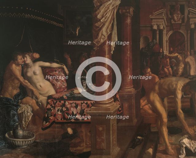 A Bathhouse, Early 17th century. Creator: Isaacsz, Pieter (1569-1625).