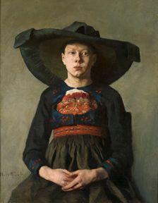 A Bavarian Peasant Girl, 1885-1887