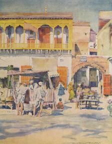 A Bazaar, Delhi 1905. Artist: Mortimer Luddington Menpes