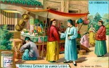 A bazaar in China, c1900
