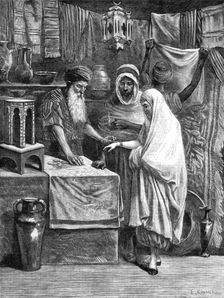 A bazaar in Algiers, 1881. Creator: Unknown