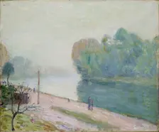 A Bend in the River Loing, 1896. Artist: Alfred Sisley