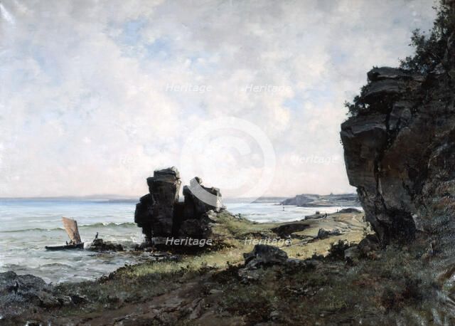 'A Beautiful Morning at the Coast of Brittany', 1882. Artist: Emmanuel Lansyer