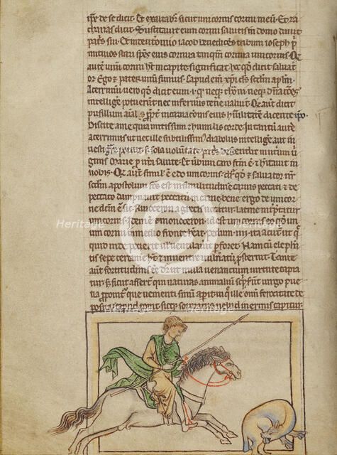 A Beaver; Northumberland Bestiary, about 1250-1260. Creator: Unknown.