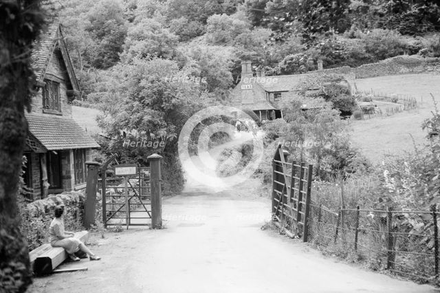 A beach cafe at the end of a winding lane, c1945-c1965. Artist: SW Rawlings