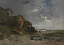 A beach scene in Normandy, 1876. Creator: Alexandre Defaux