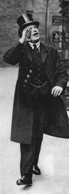 A beadle calling the hours, Ely Place, London, 1926-1927