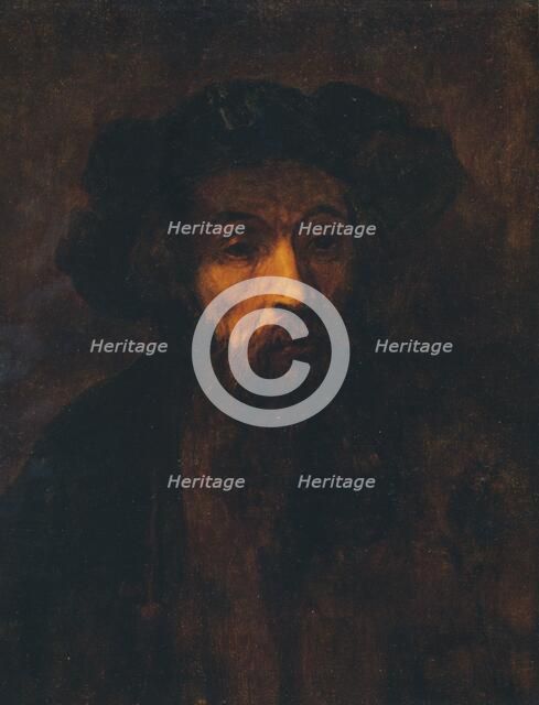 A Bearded Man in a Cap, (1657), 1903. Artist: Rembrandt Harmensz van Rijn    