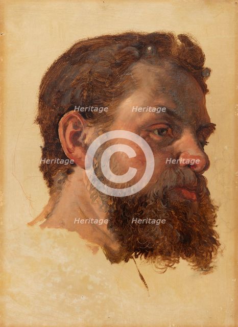 A Bearded Man. Study. Creator: Jorgen Pedersen Roed.