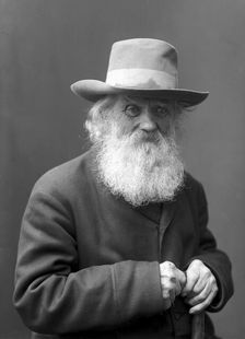 A bearded old man wearing a hat, Landskrona, Sweden, 1910