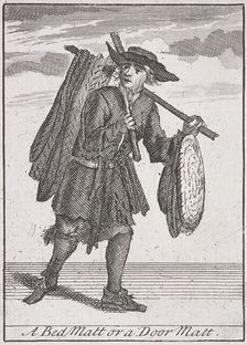 A Bed Matt or a Door Matt Cries of London, (c1688?). Artist: Anon