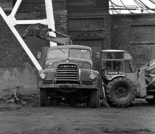 A Bedford 7 ton tipper being loaded at Rossington Colliery, near Doncaster, 1963. Artist: Michael Walters
