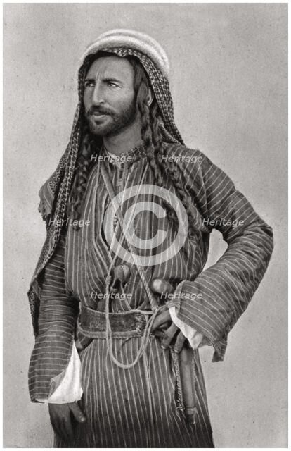 A Bedouin of the desert, Iraq, 1925. Artist: A Kerim