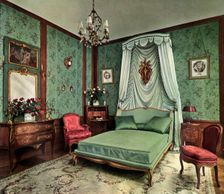 A bedroom from the reign of Louis XV Room, Hotel des Saints Pères, Paris, 1938