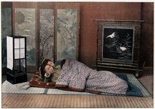 A Bedroom in Japan c1890. Artist: Charles Gillot
