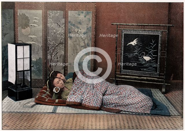 'A Bedroom in Japan', c1890. Artist: Charles Gillot