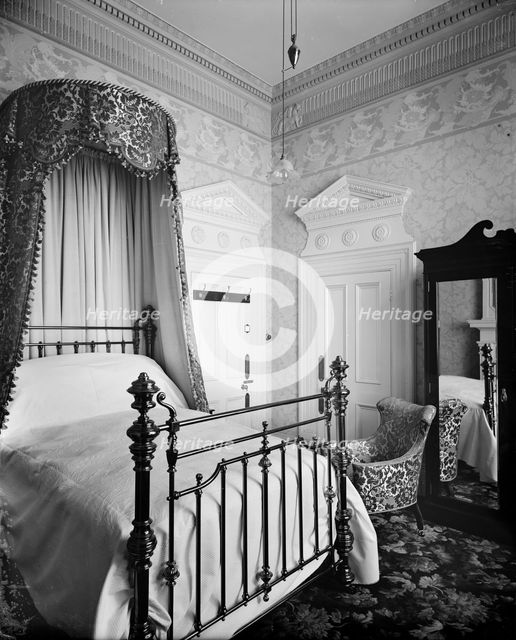 A bedroom in the Hotel Cecil, The Strand, London.  Artist: Bedford Lemere and Company