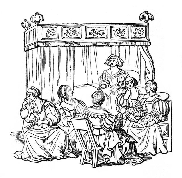 A bedroom party, 1631, (1910). Artist: Unknown