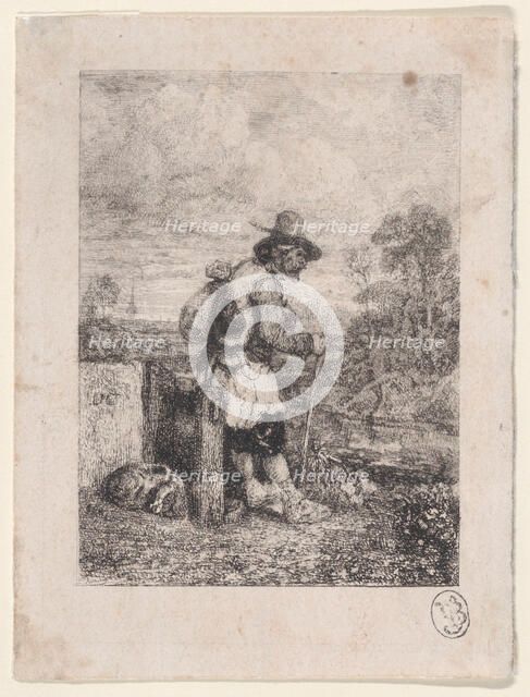 A Beggar, 1833-38. Creator: Alexandre Gabriel Decamps.