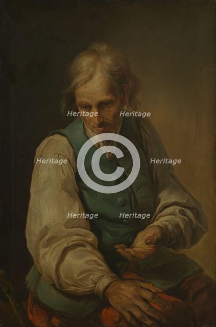 A Beggar, Undated. Creator: Charles Hutin.