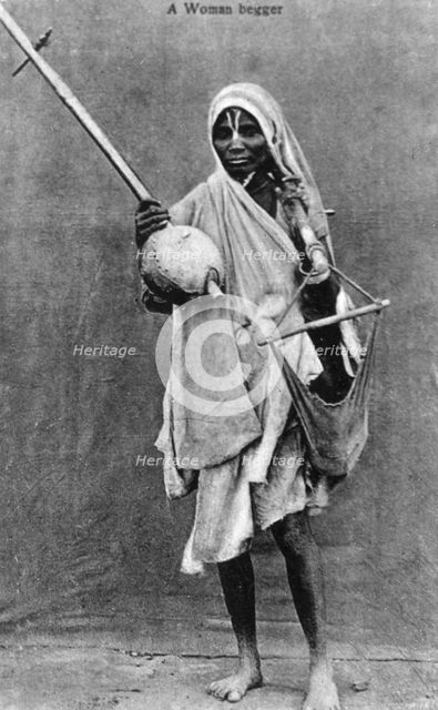 A begger, India, 20th century. Artist: Unknown