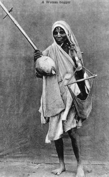 A begger, India, 20th century