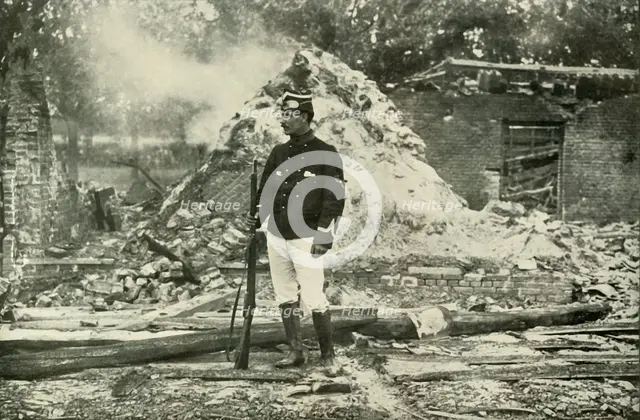 'A Belgian Outpost', (1919). Creator: Unknown.