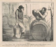 A Bercy: Nous faisons ... ce que nous pouvons ..., 19th century. Creator: Honore Daumier