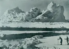A Berg Breaking Up in the Pack c1910–1913, (1913). Artist: Herbert Ponting