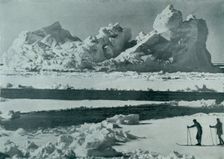 A Berg Breaking Up in the Pack c1910–1913, (1913). Artist: Herbert Ponting