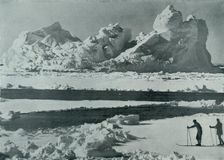 A Berg Breaking Up in the Pack c1910–1913, (1913). Artist: Herbert Ponting