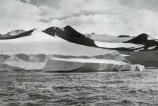 A Berg Calving from a Glacier at Cape Crozier c1911, (1913). Artist: Herbert Ponting