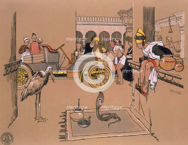 A Berliet car in a Bazaar, 1907. Artist: Unknown