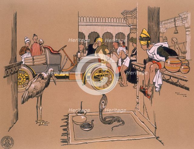 A Berliet car in a Bazaar, 1907. Artist: Unknown