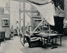 A. Besnard in his Studio c1897