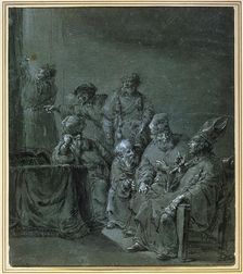 A Biblical Subject 17th century. Artist: Leonard Bramer