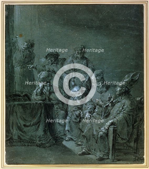 'A Biblical Subject', 17th century.  Artist: Leonard Bramer