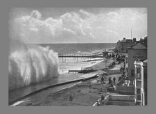 A Big Sea at Bognor. c1900. Artist: Poulton & Co