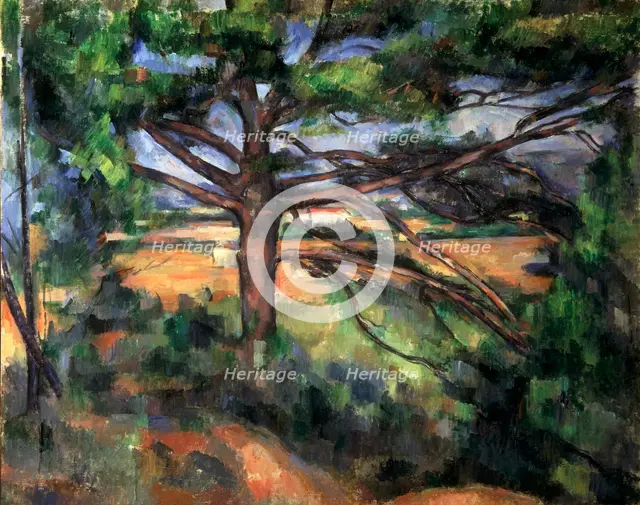 'A Big Pine Tree near Aix', 1895-1897.  Artist: Paul Cezanne