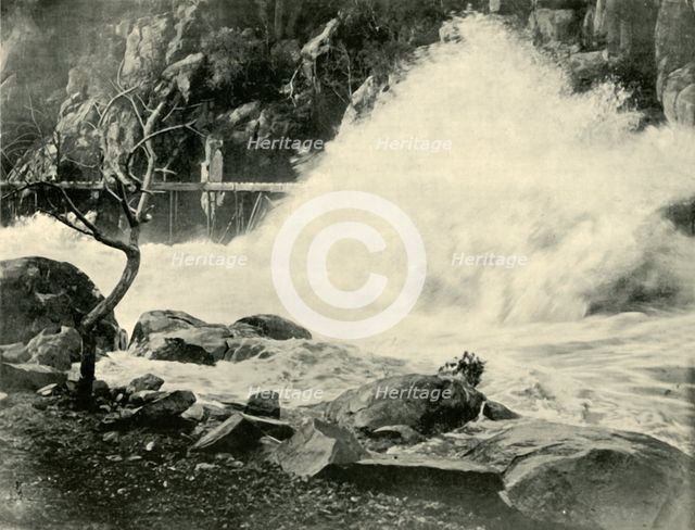 'A Big Wave in the Cataract Gorge, near Launceston', 1901. Creator: Unknown.