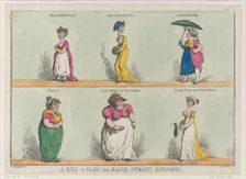 A Bill of Fare for Bond Street Epicures!!, October 25, 1808., October 25, 1808. Creator: Thomas Rowlandson