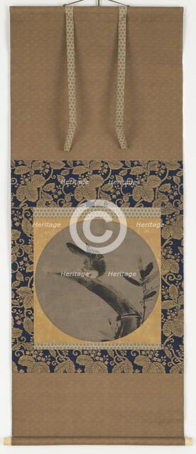 A bird on a bamboo stump, Momoyama period, 1568-1615. Creator: Unknown.