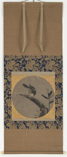 A bird on a bamboo stump, Momoyama period, 1568-1615. Creator: Unknown