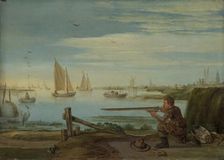 A Bird Hunter on a Riverbank, c.1625-c.1630. Creator: Arent Arentsz